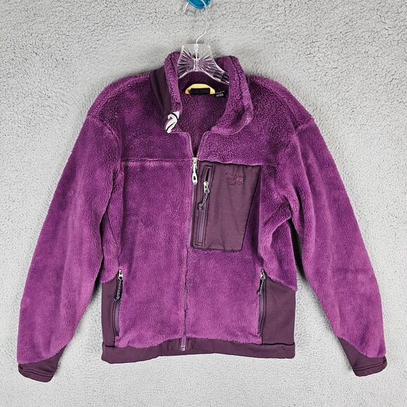 Mountain Hardwear Jacket Womens Large Deep Pile Sherpa Fleece Full Zip - Picture 1 of 8